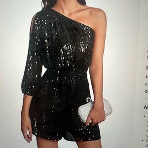 Women's Sparkly Glitter Sequin Romper